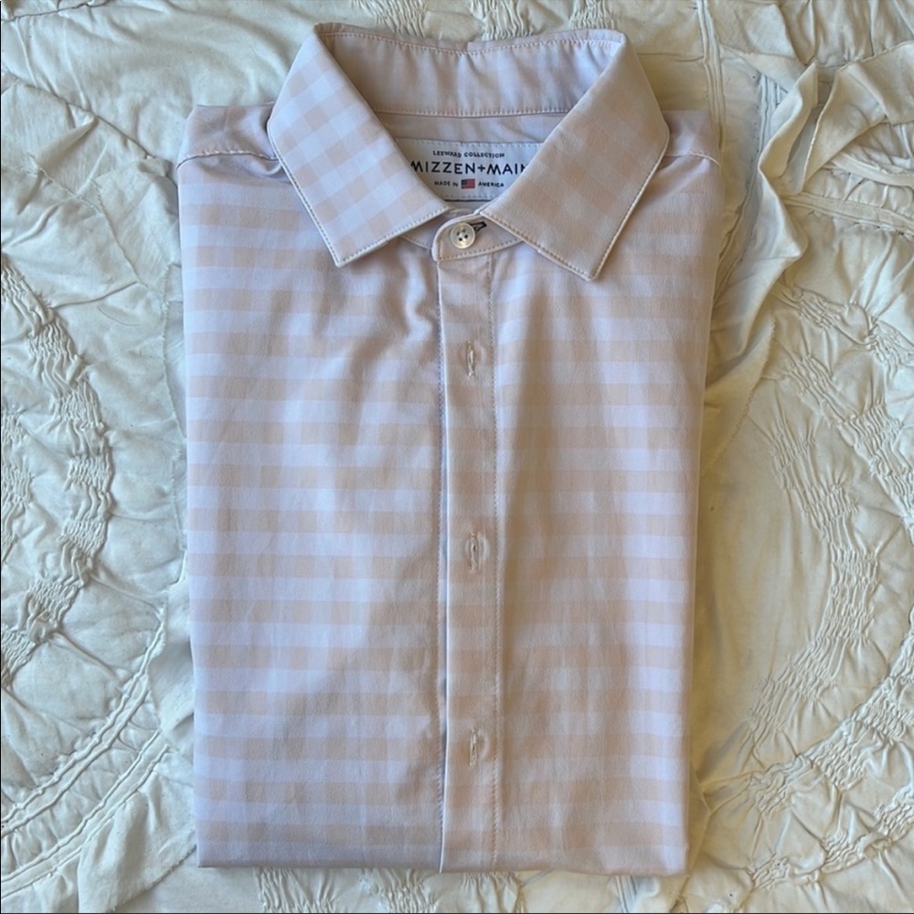 Mizzen + Main Leeward Light pink check